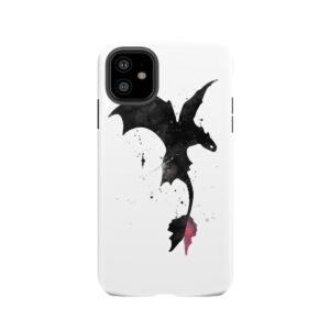 Splatter Toothless Dragon Tough Phone Case
