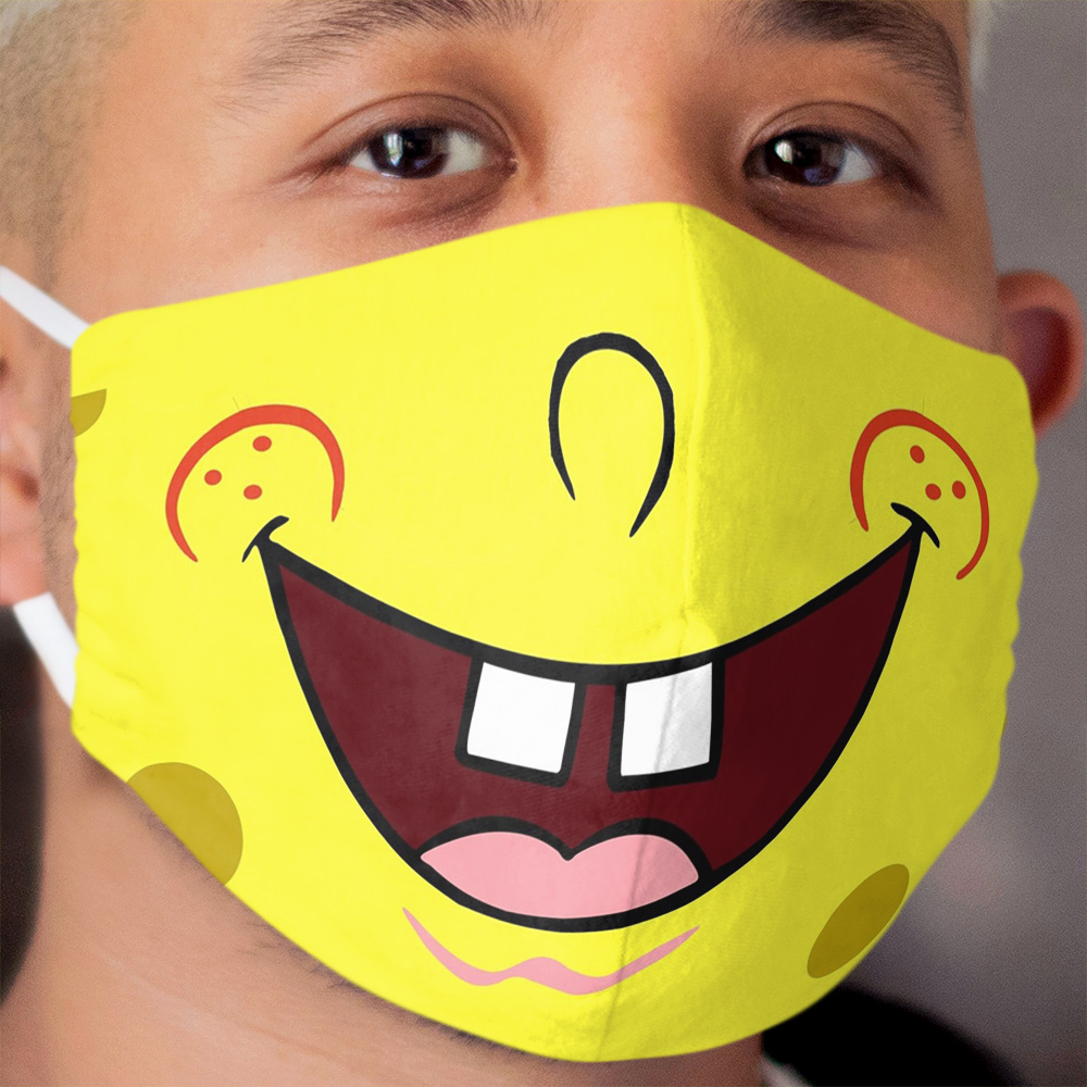 Sponge Bob smile Cloth Face Mask