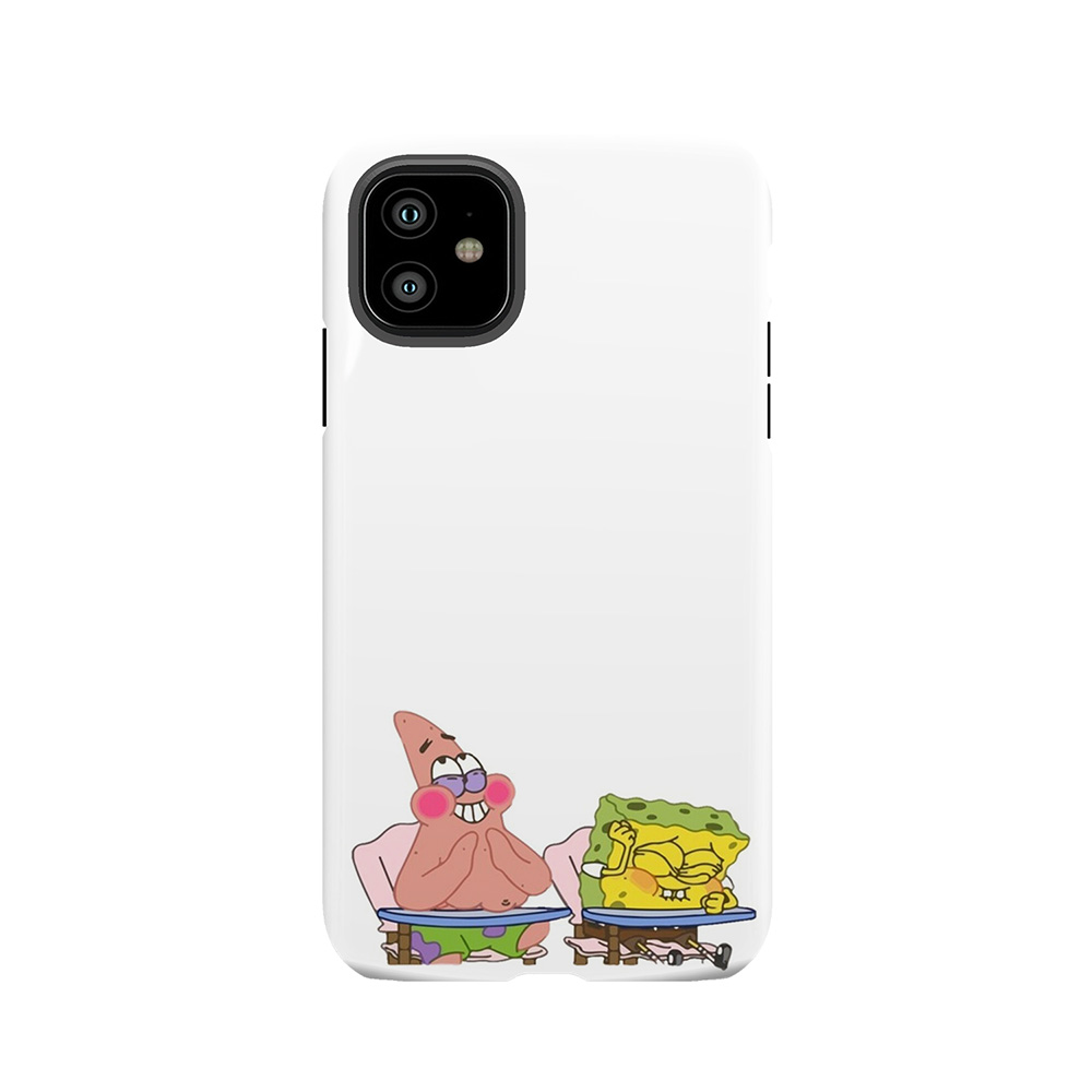 Spongebob And Patrick Laughing Hd Tough Phone Case