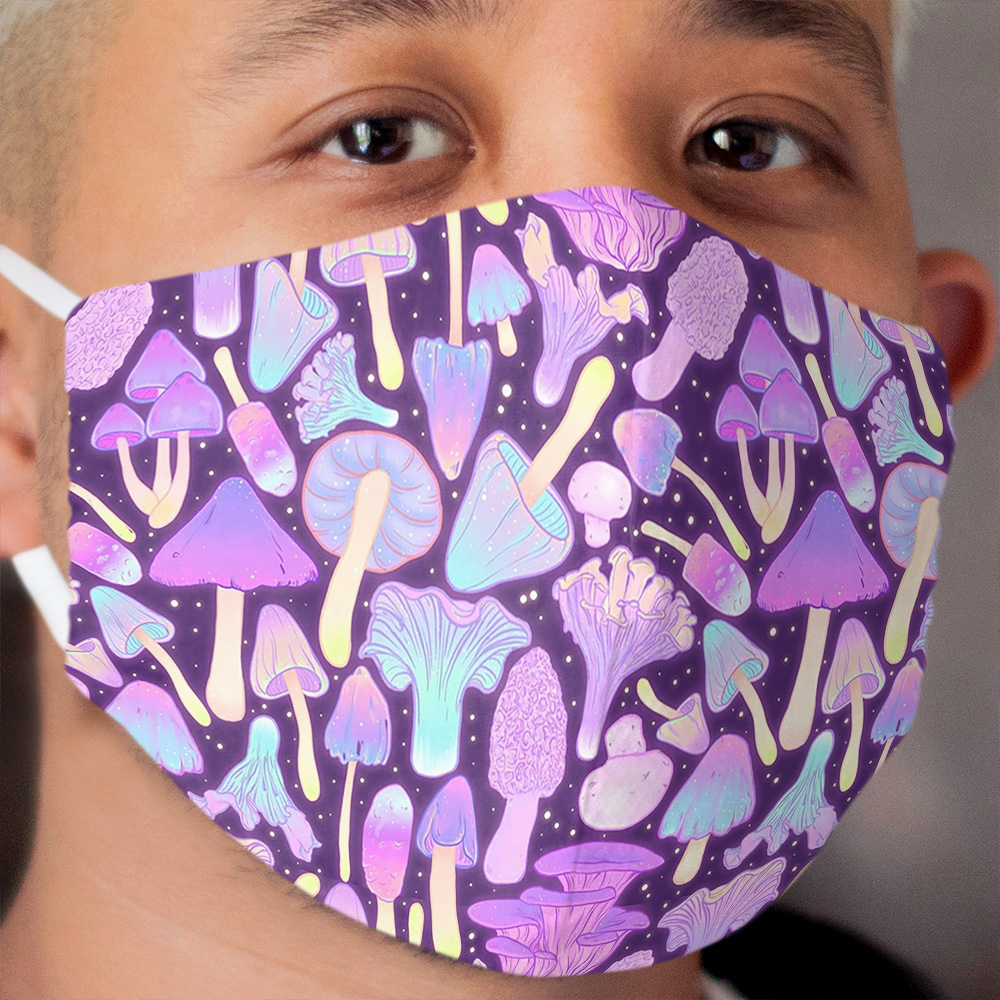 Spooky Mushroom Hunt Cloth Face Mask