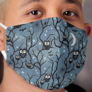 Spooky woods owls Cloth Face Mask