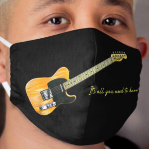 Springsteen Guitar. All You Need To Know. WallsOfFameAust Cloth Face Mask