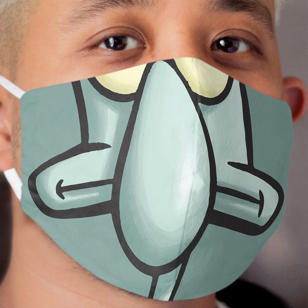 Squidward Cloth Face Mask