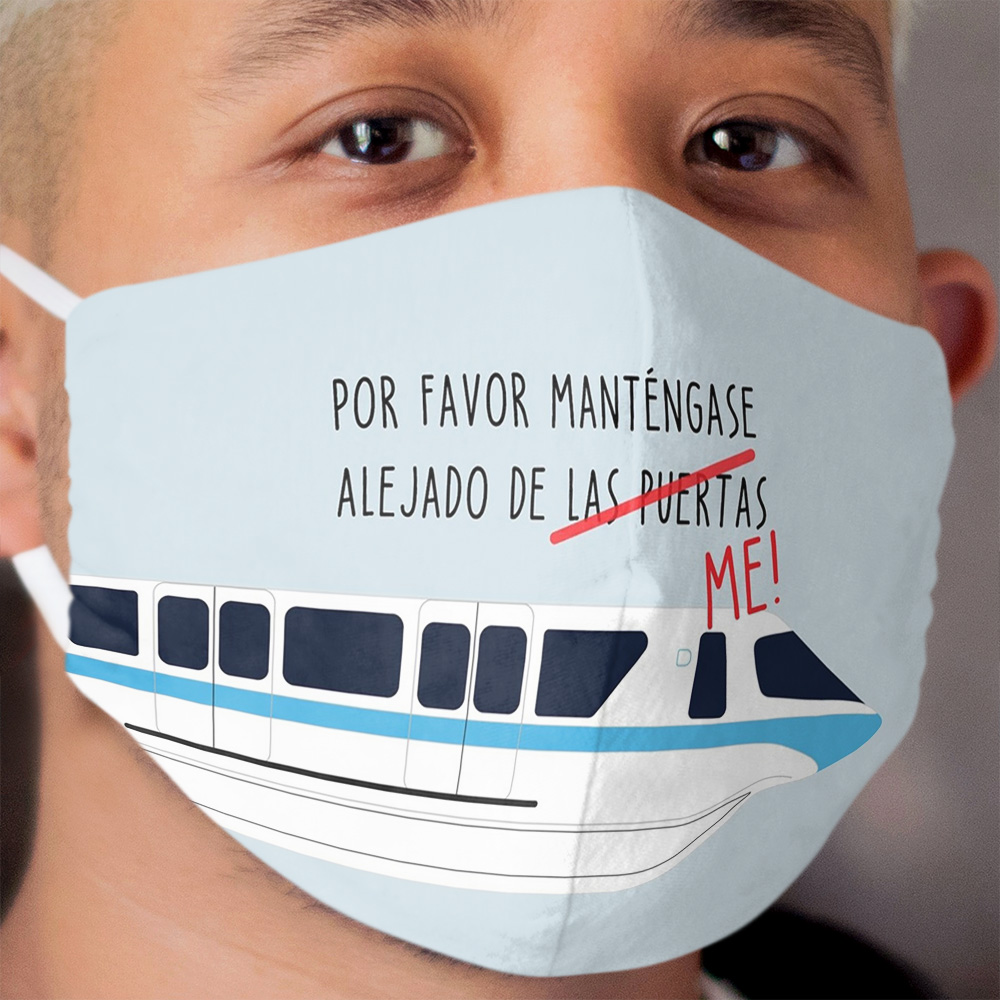 Stand Clear of Me! Cloth Face Mask