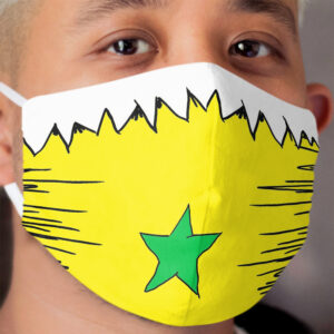 Star Bellied Sneetches - With green star Cloth Face Mask