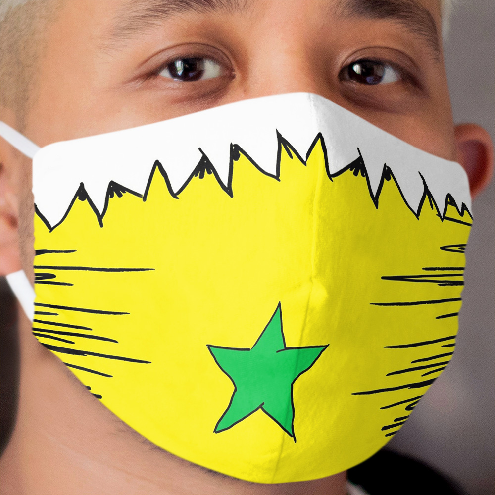 Star Bellied Sneetches - With green star Cloth Face Mask
