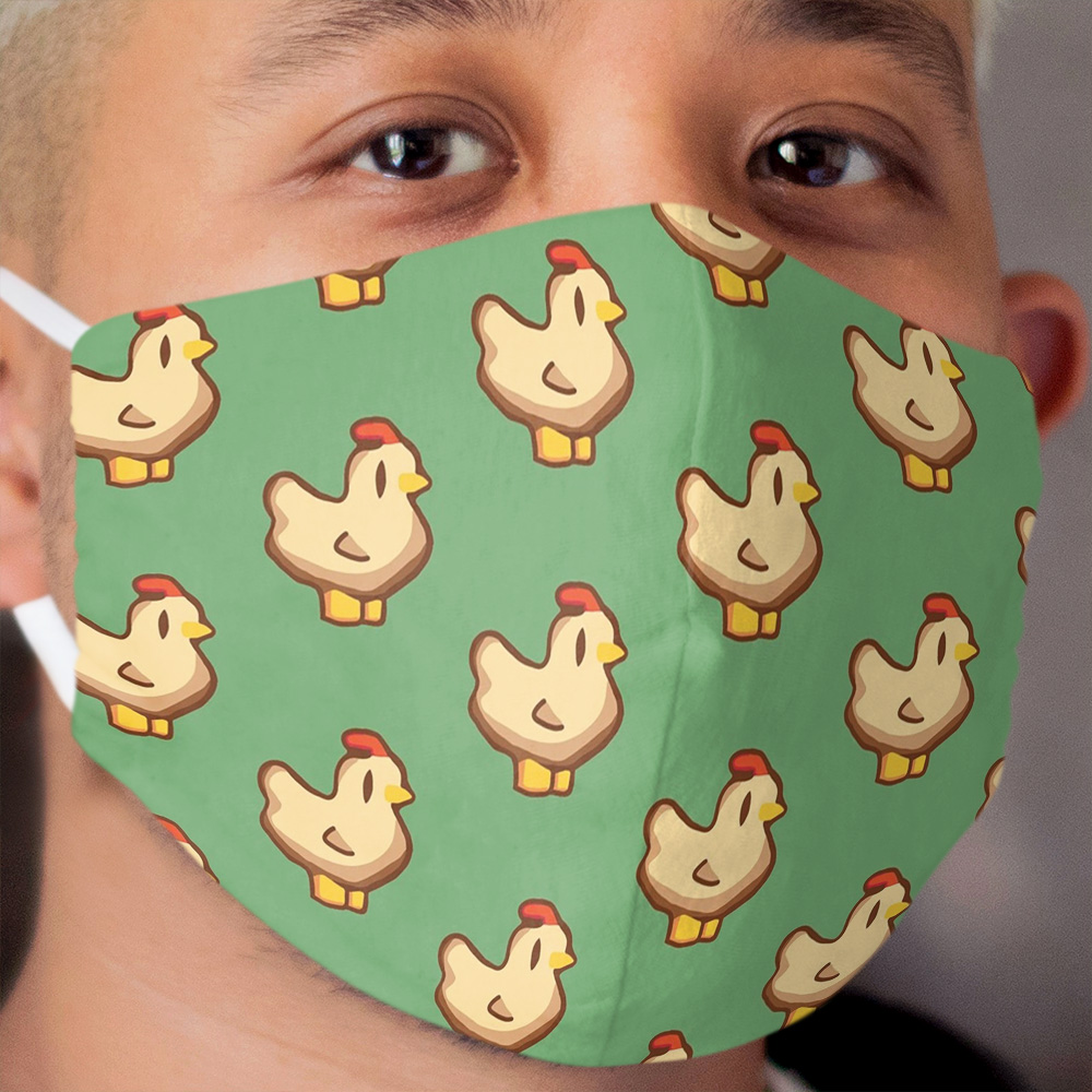 Stardew Chicken Cloth Face Mask