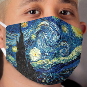 Starry Night - Vincent Van Gogh - Gift Ideas for Art Lovers Cloth Face Mask