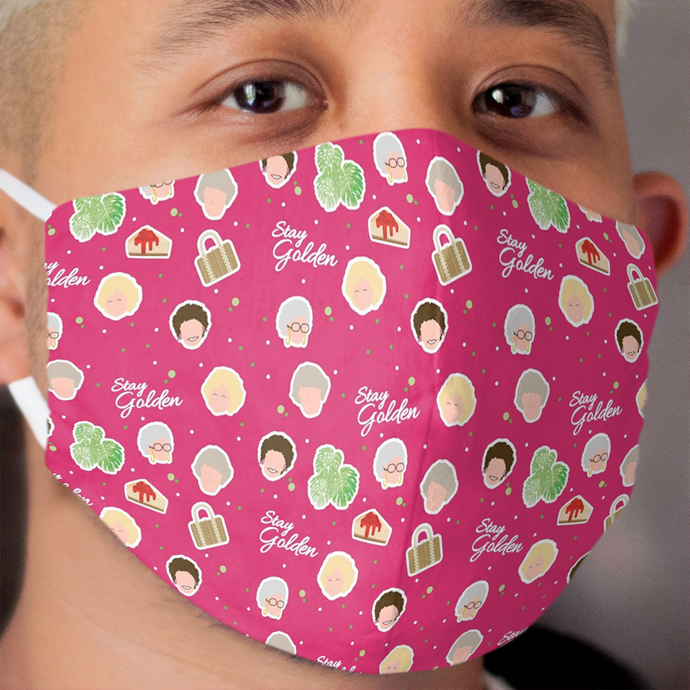 Stay Golden - Golden Girls Inspired pattern Cloth Face Mask
