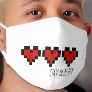 Stay healthy - Hearts Cloth Face Mask