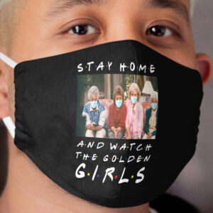 Stay home and watch the Golden Friend Girls Cloth Face Mask