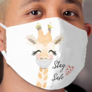 Stay Safe, Giraffe Cloth Face Mask