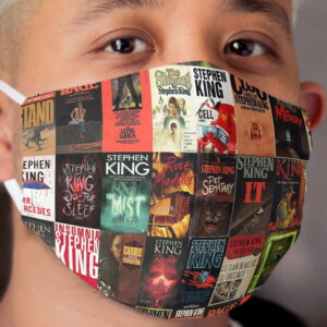 Stephen King Book Cover Collage Cloth Face Mask