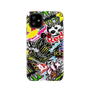 Sticker Logo Collage Tough Phone Case