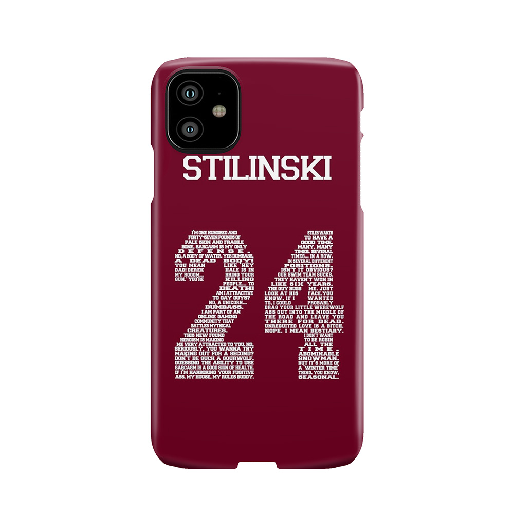 Stiles "Quote" Jersey Phone Case
