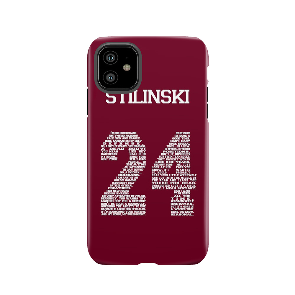 Stiles Quote Jersey Tough Phone Case