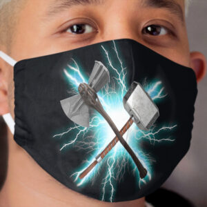 Stormbreaker and Mjolnir Thor Cloth Face Mask