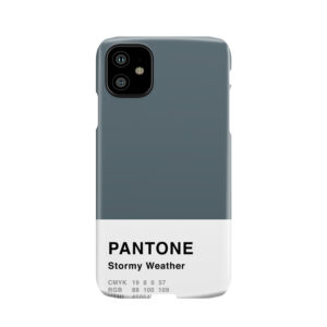 Stormy Weather Grey Pantone Simple Design Phone Case