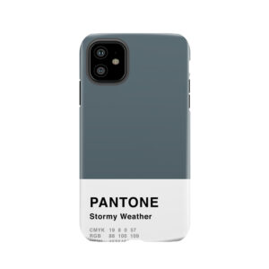 Stormy Weather Grey Pantone Simple Design Tough Phone Case