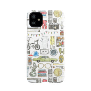 Stranger Things Object Illustration Barb Glasses Quote Eggs 011 Upside Down Demogorgon Eleven Phone Case