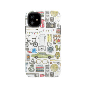 Stranger Things Object Illustration Barb Glasses Quote Eggs 011 Upside Down Demogorgon Eleven Tough Phone Case