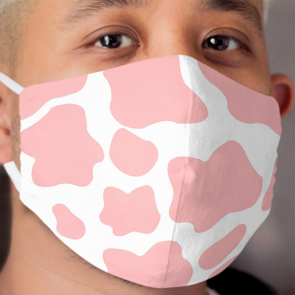 Strawberry Cow Cloth Face Mask
