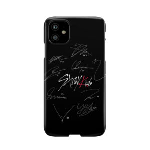 Stray Kids - Logo With Signatures (Black) Phone Case