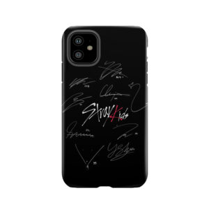 Stray Kids - Logo With Signatures (Black) Tough Phone Case