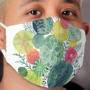 Succulent Circles Cloth Face Mask