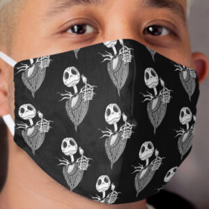 Sugar Skull Jack Skellington Cloth Face Mask