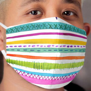 Summer Stripes Cloth Face Mask