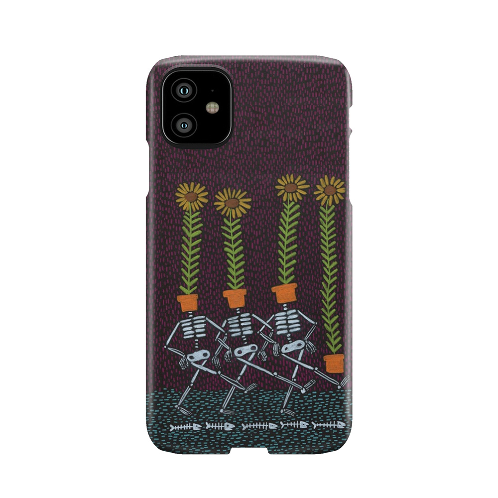Sunflower Skeletons Phone Case