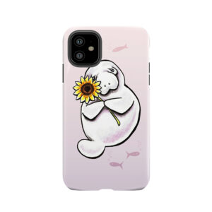 Sunny Manatee Tough Phone Case