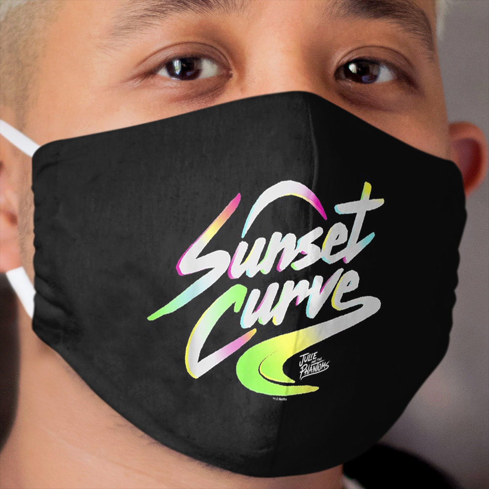 Sunset_Curve_logo_gifts Cloth Face Mask
