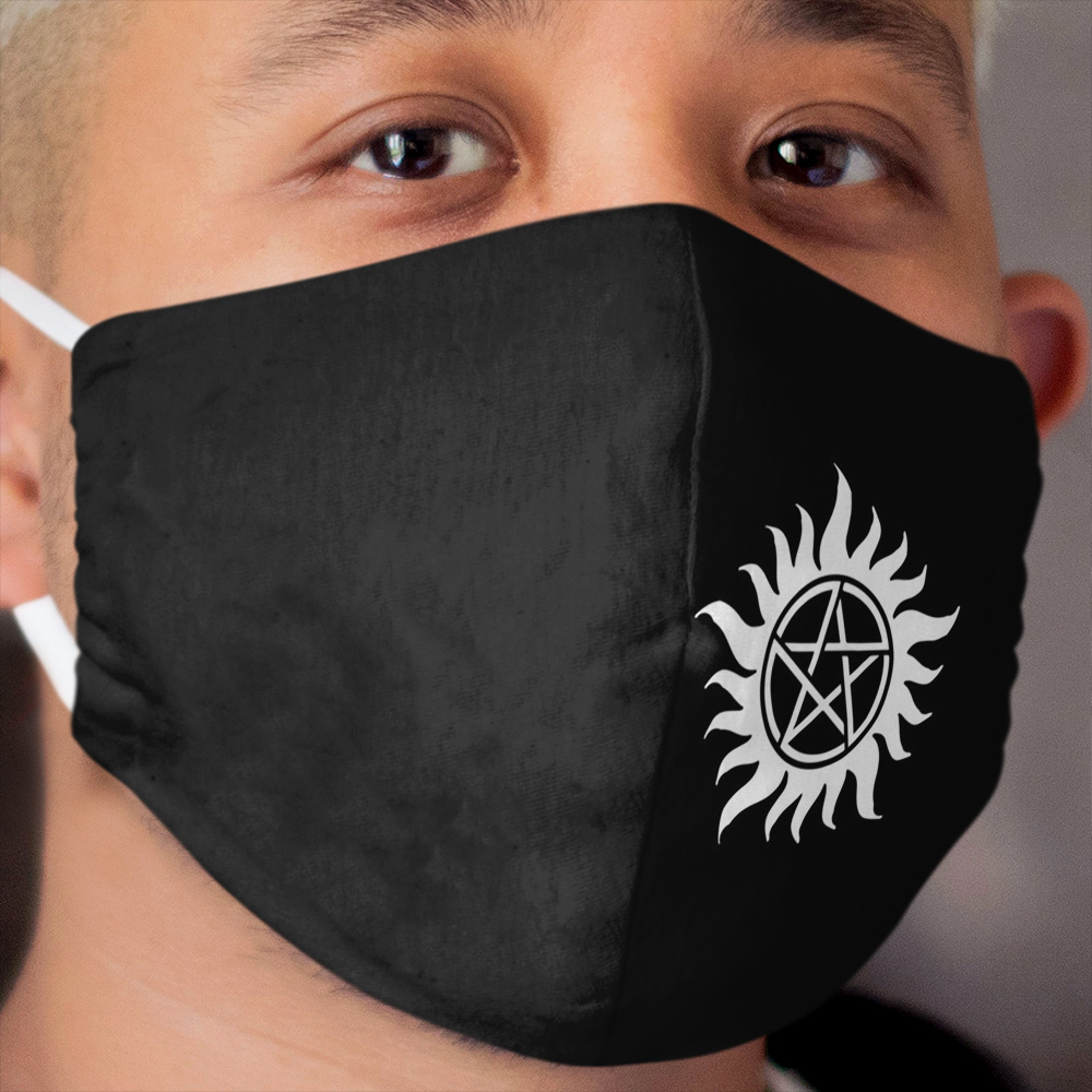 Supernatural, Anti Possession Symbol, Cloth Face Mask, Cloth Face Mask