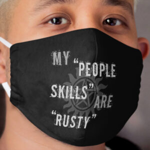 Supernatural Castiel 'People Skills' Cloth Face Mask