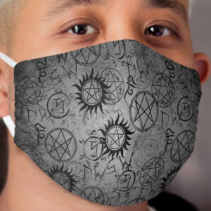 Supernatural Grey Cloth Face Mask