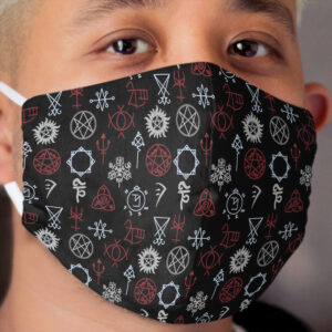 Supernatural Sigils Cloth Face Mask