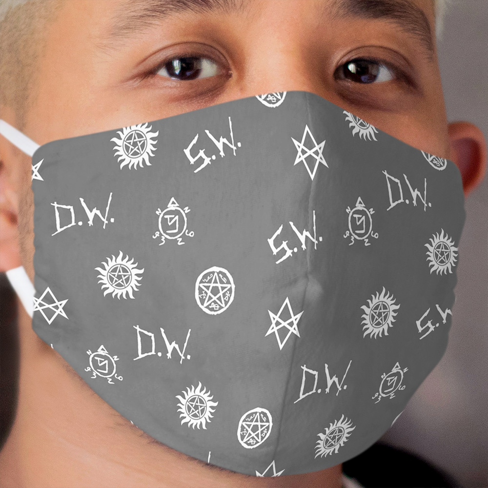 Supernatural Symbols Cloth Face Mask
