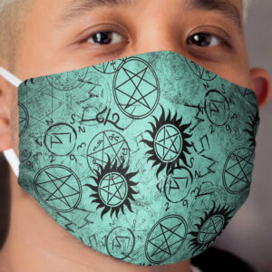 Supernatural Teal Cloth Face Mask