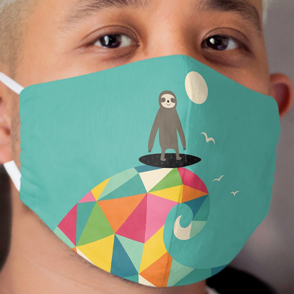 Surfs Up Cloth Face Mask