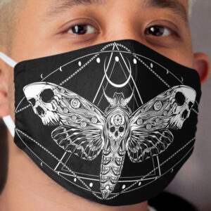 Surreal Death Moth Cloth Face Mask