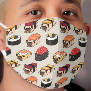 Sushi Pug Cloth Face Mask