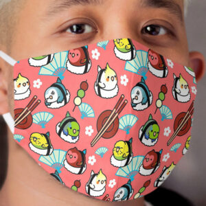 Sushi Time with Cody the Lovebird & Friends Cloth Face Mask