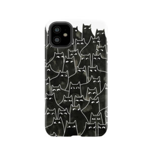 Suspicious Cats Tough Phone Case