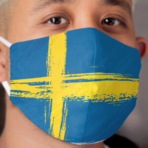 Swedish Flag Design Cloth Face Mask