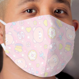 Sweet Bear Pattern Cloth Face Mask