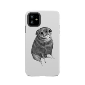 Sweet Black Pug Tough Phone Case