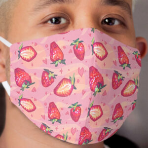 Sweet Strawberry Cloth Face Mask
