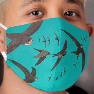 Swifts Cloth Face Mask - Birdwatching Wildlife Cloth Face Mask